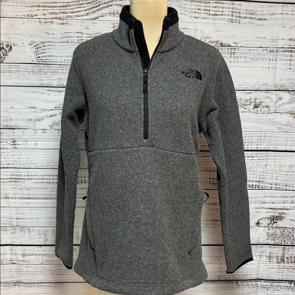 The North Face Tops - The North Face Charcoal Quarter-Zip Fleece